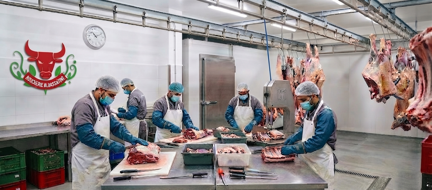 Atelier de découpe Boucherie Albassatine